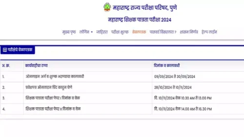 TET 2024 Exam Date And Timetable