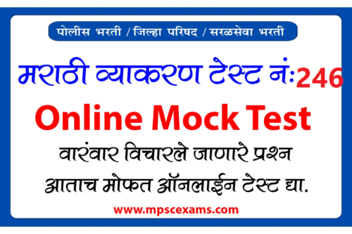 Marathi Grammar Test